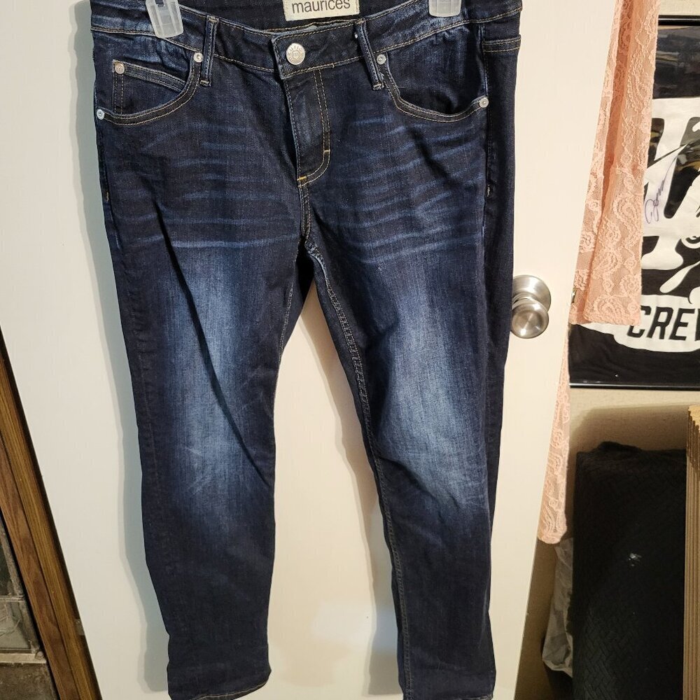 MAURICES SKINNY TRUE BLUE JEANS SZ 30